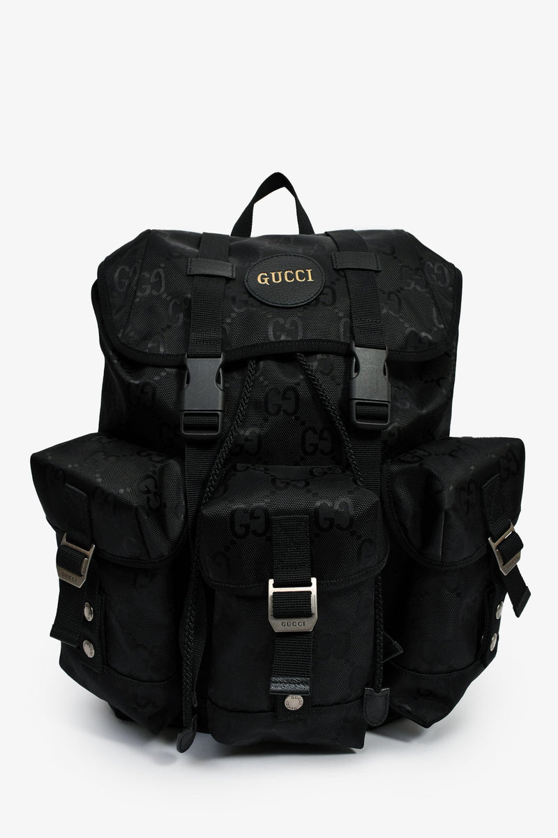 【ユニセックス】GUCCI ナイロン リュック バックパック Gucci Black GG Nylon Off The Grid Backpack – Lux Second Chance