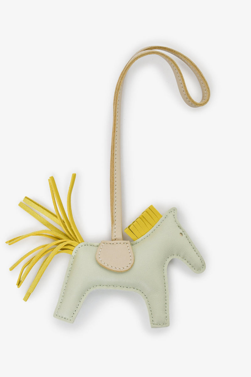 Hermès 2023 Vert Fizz/Yellow Leather Cheval Horse Charm – Lux