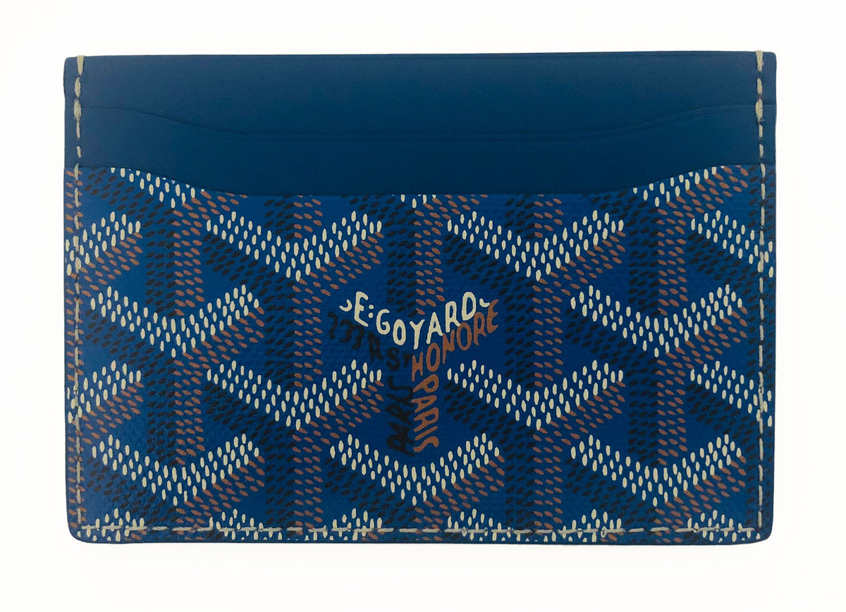 A Goyard Friday ⚜️💙 Goyard Saint Sulpice Sky Blue Card Holder available in  stock and ready to ship with overnight or same day delivery …
