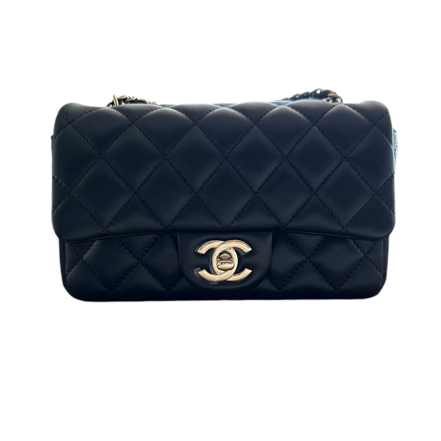 Chanel Extra Mini Rectangular Flap Bag Black (NWT) – Lux Second