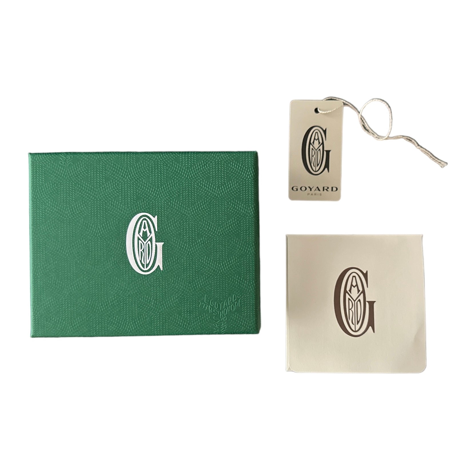 goyard saint pierre card holder green