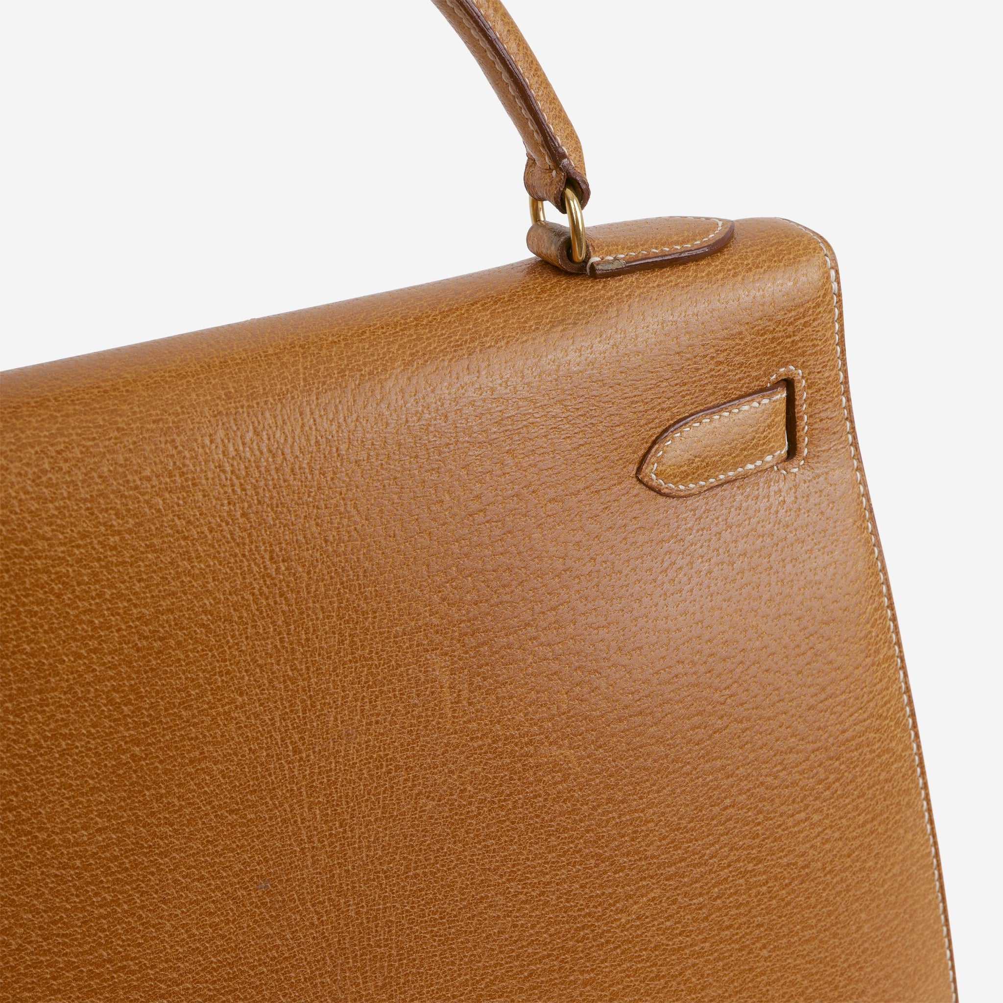 Hermès Vintage Kelly 32 - Gold Courchevel | Gold Hardware – Lux