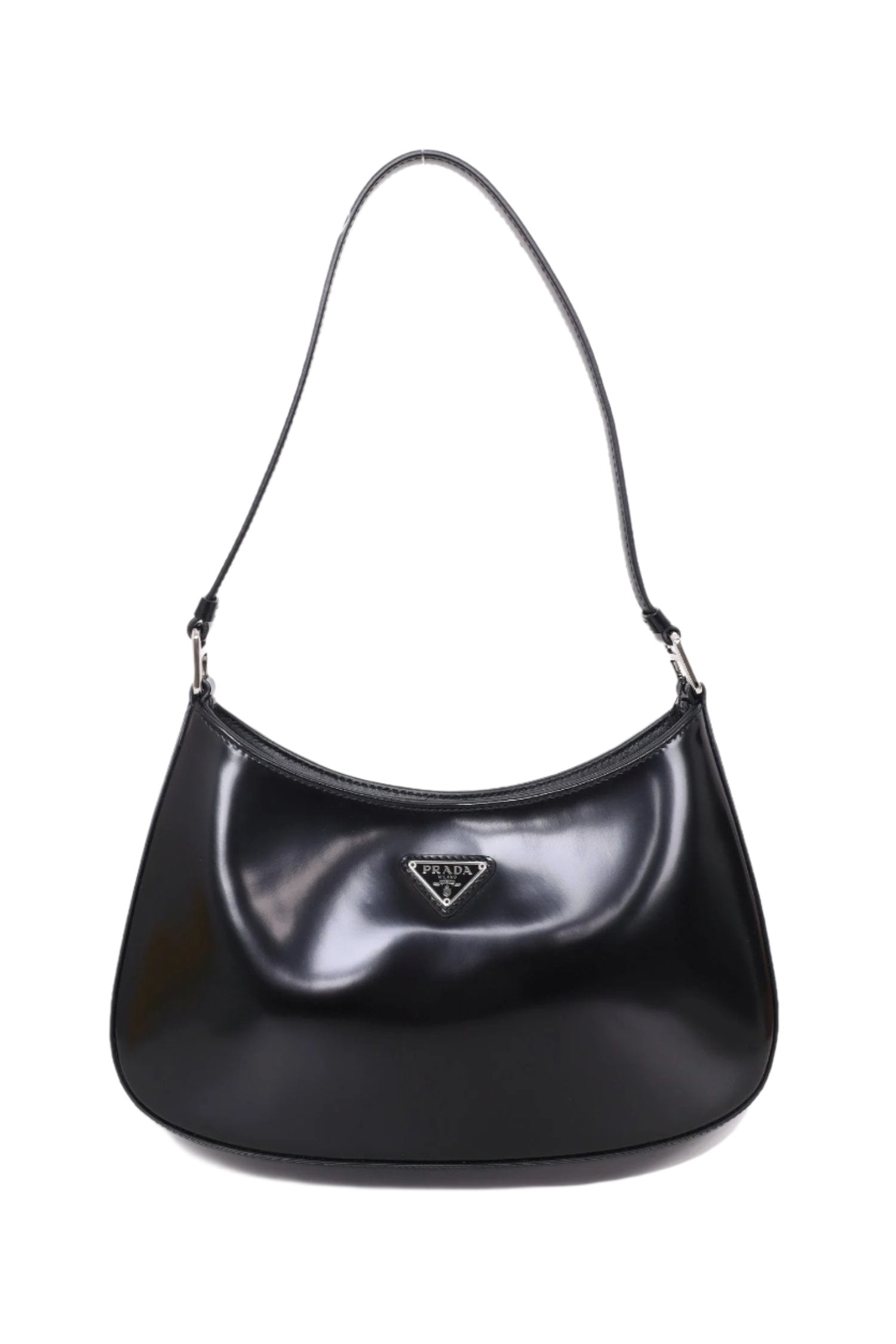 Prada Black Patent Cleo Shoulder Bag Lux Second Chance