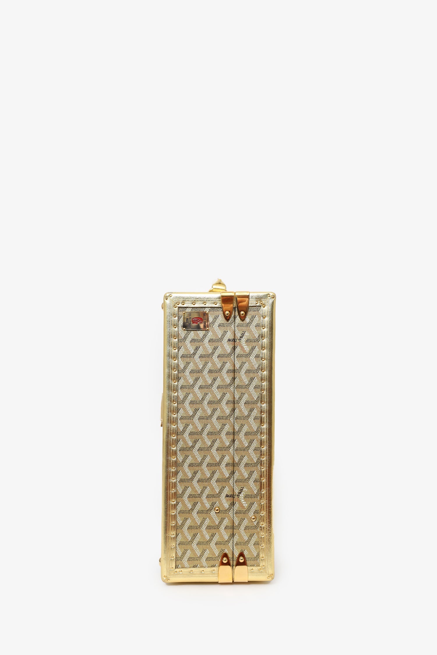 Goyard Gold Goyardine Manoir MM Briefcase With Key – Lux Second Chance