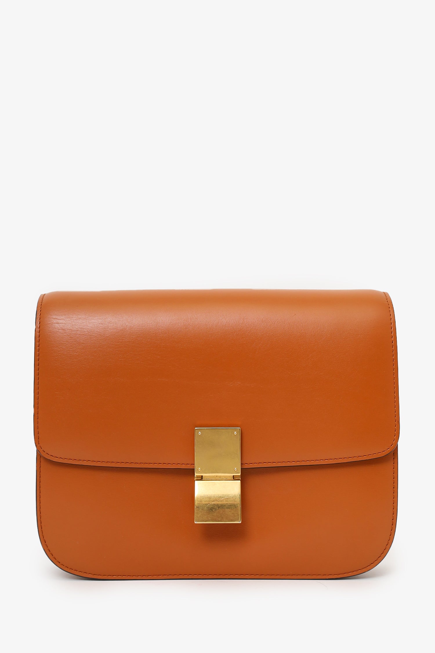Celine Tan Leather Medium Box Bag – Lux Second Chance