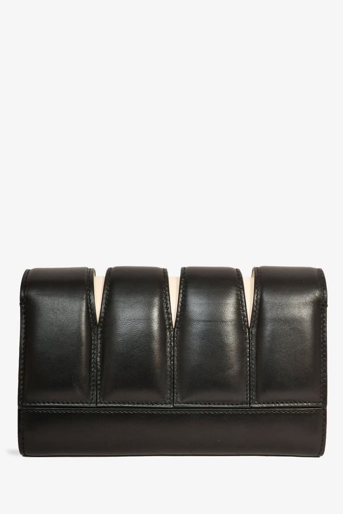Alexander McQueen Black/Leather 'Slash' Clutch Bag with
