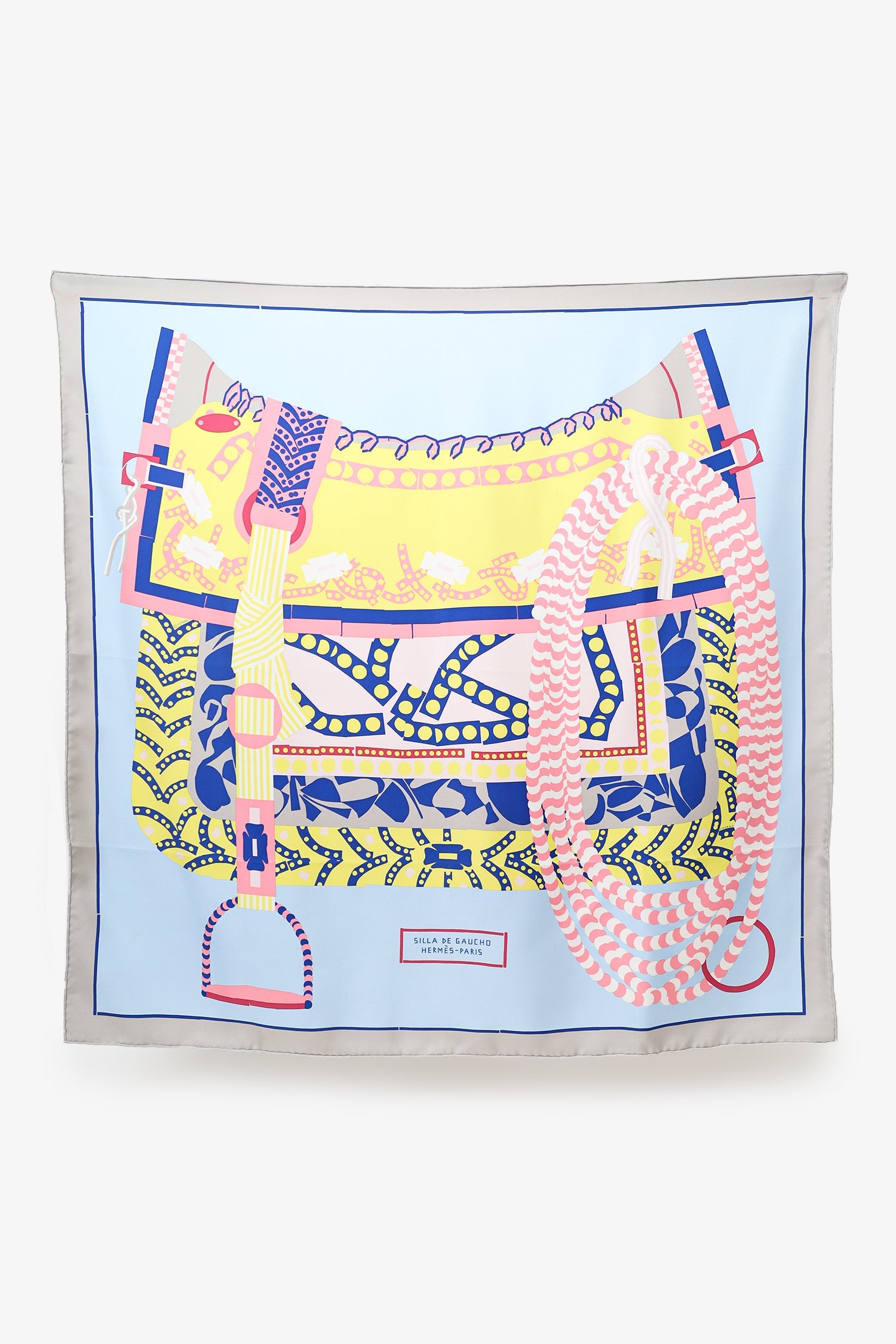 Hermes Silk Hermes 'Silla De Gaucho' 90cm Scarf – Lux Second