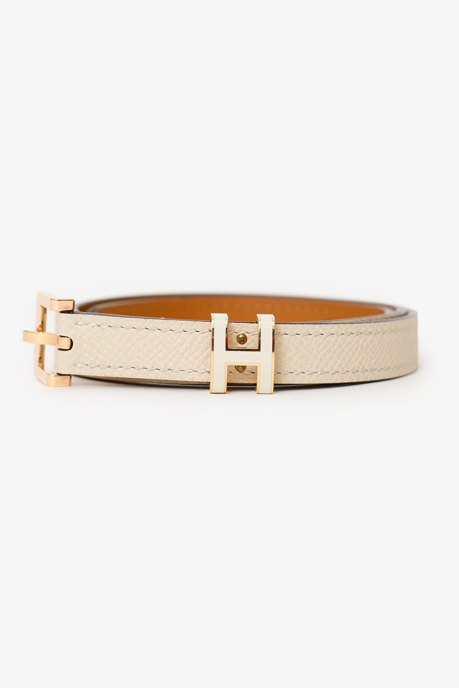 buckle size 70 hermes belt Hermes Ivory Leather H Pop Belt Size 70