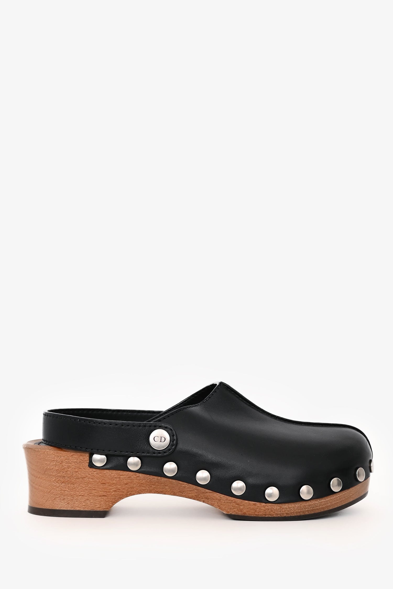Christian Dior Black Leather Diorquake Clogs Size 37 – Lux Second