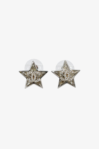 Chanel™ 2023 Silver Toned Star CC Stud Earrings – Lux Second Chance