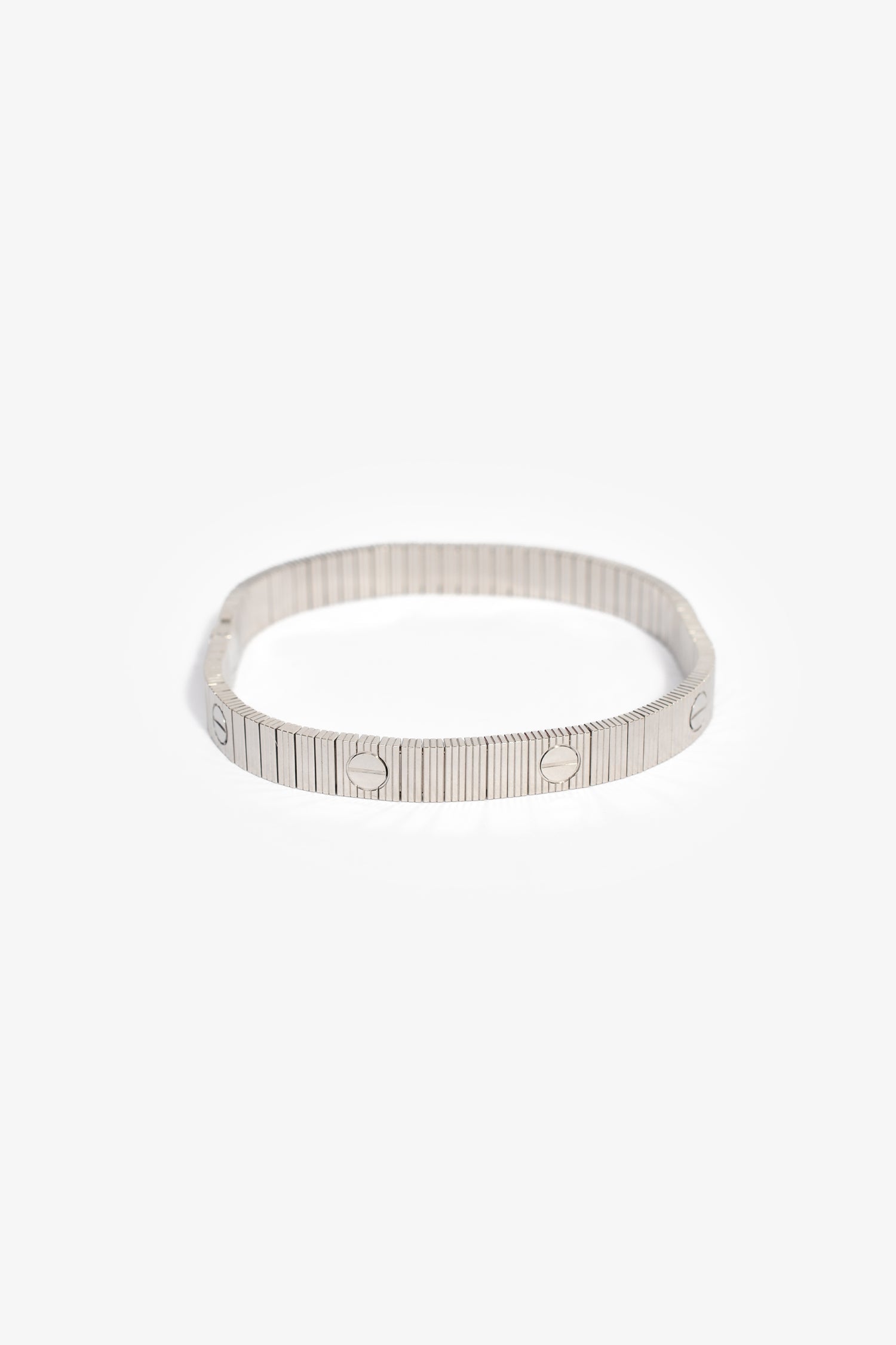 Cartier 18K White Gold 'Love Unlimited Flexible' Bracelet Size 19 – Lux ...
