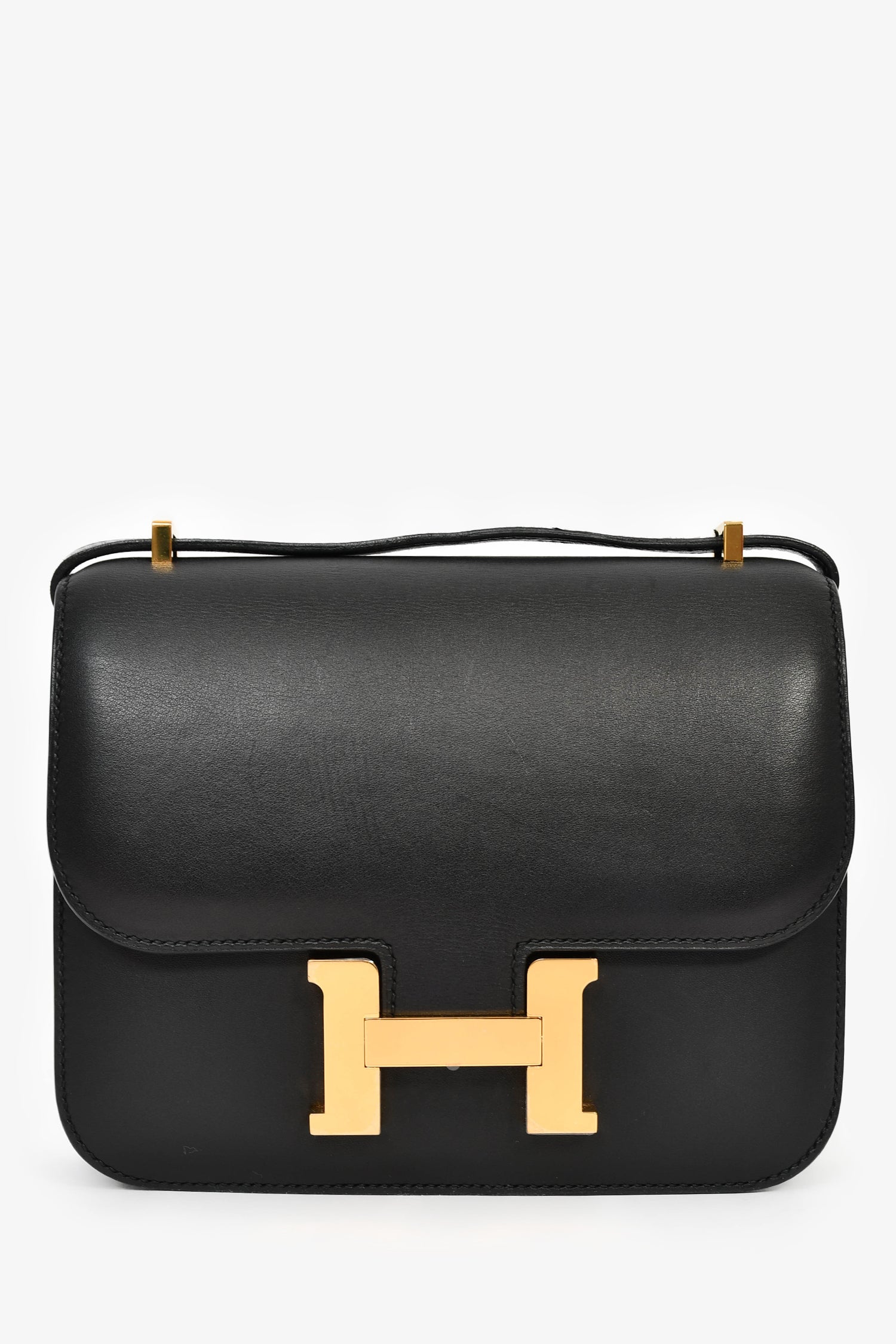Hermes 2016 Black Swift Leather Mini Constance 18 – Lux Second Chance