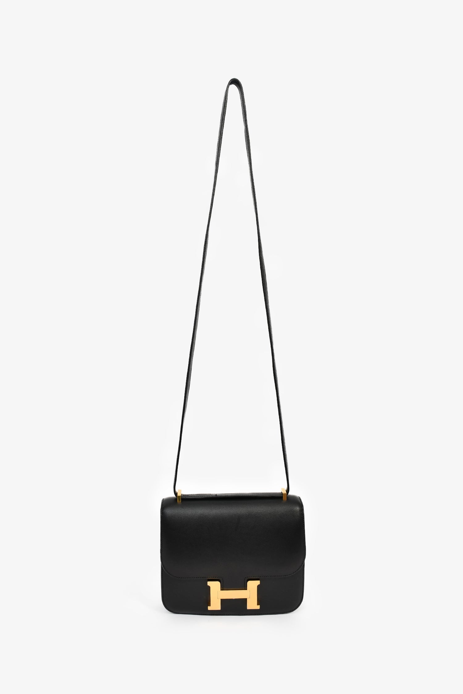 Hermes 2016 Black Swift Leather Mini Constance 18 – Lux Second Chance