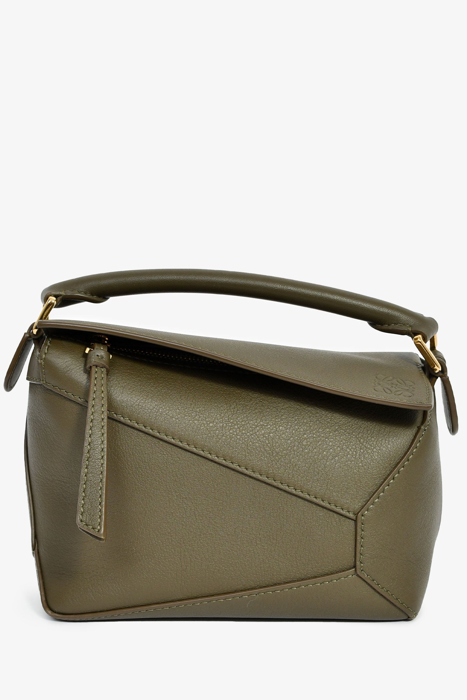 Loewe 2024 Dark Khaki Mini Puzzle Edge Shoulder Bag – Lux Second