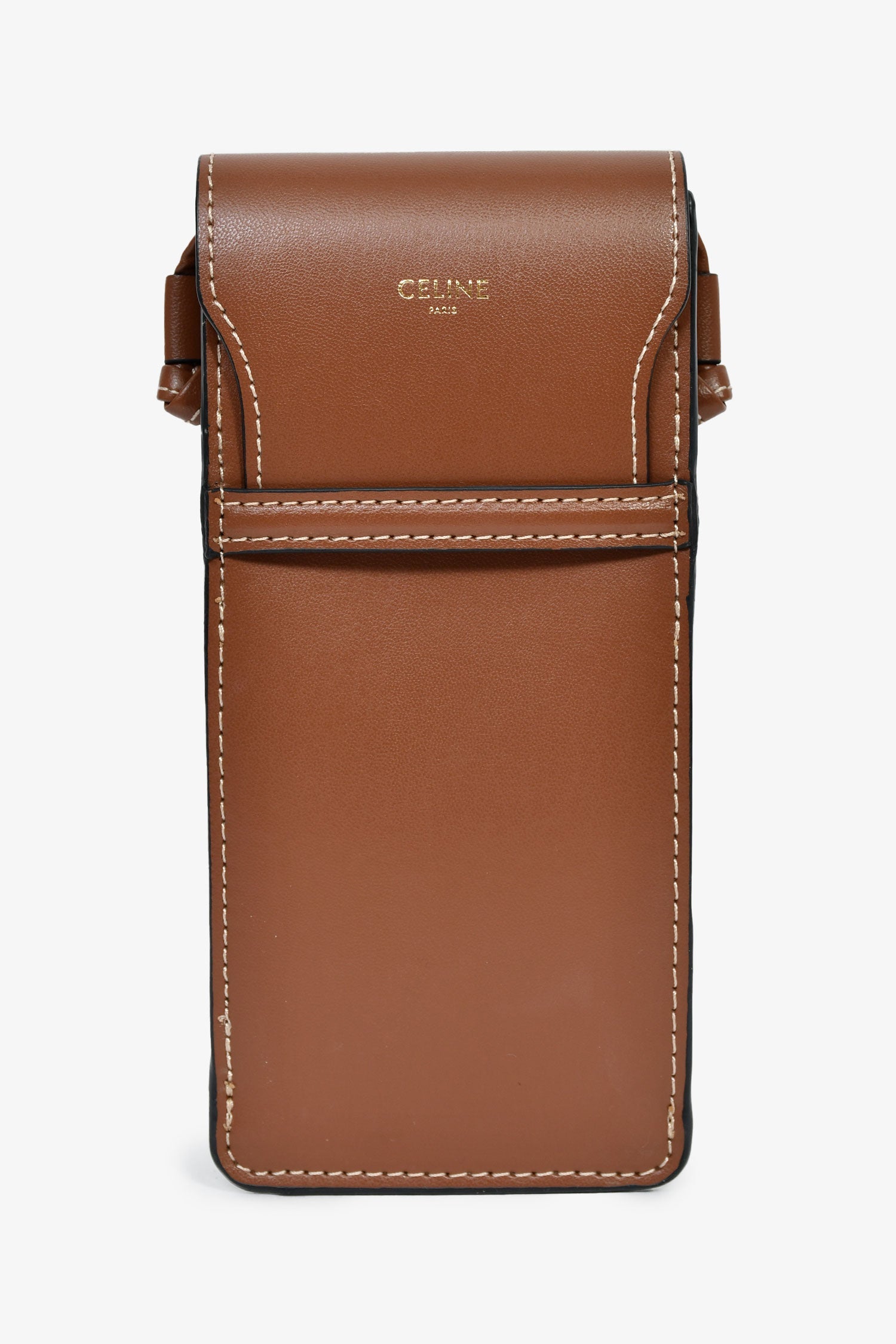 Celine Brown Leather Sunglass Pouch – Lux Second Chance