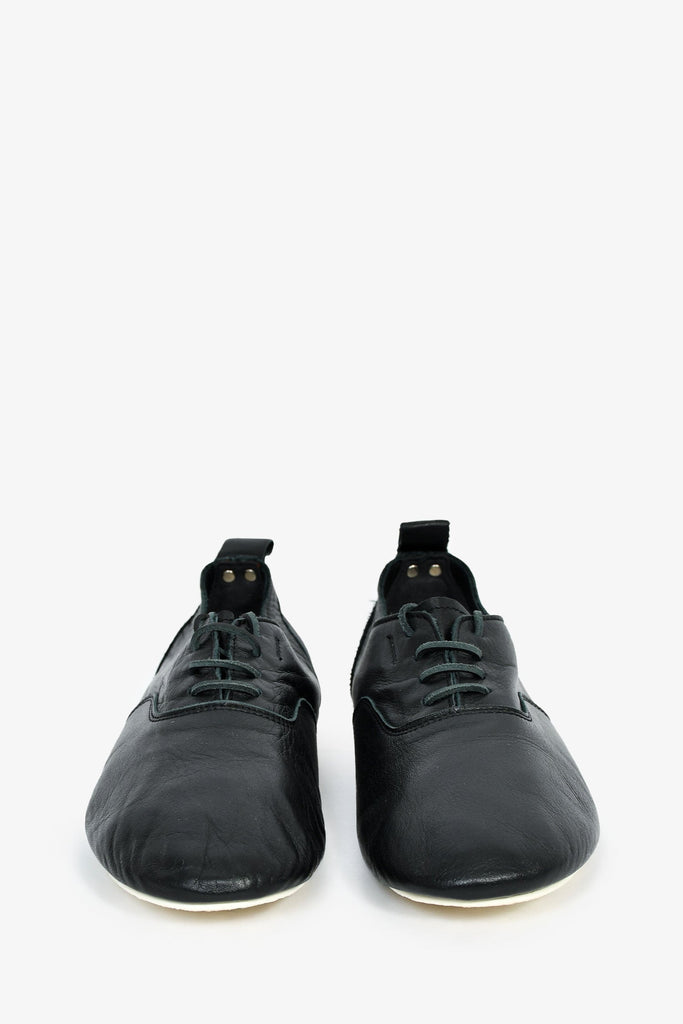 Comme De Garcons Black Leather Tricot Shoes Size 8/9 – Lux Second