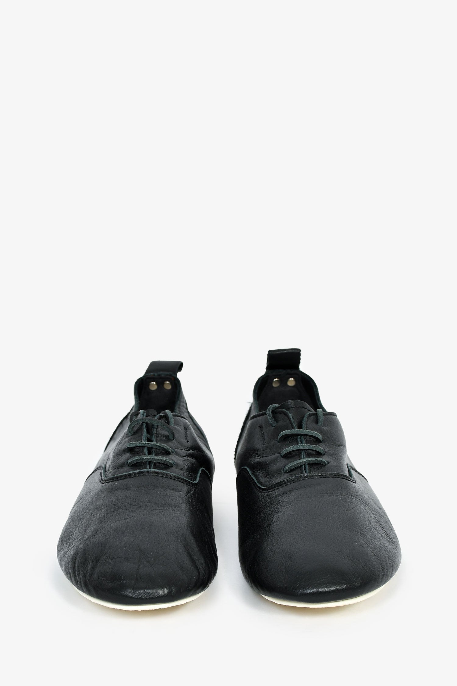 Comme De Garcons Black Leather Tricot Shoes Size 8/9 – Lux Second