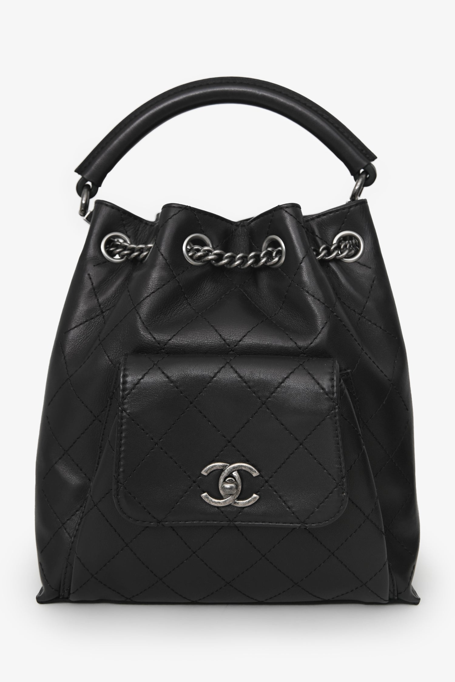 Pre-Loved Chanel™ 2016 Black Quilted Calfskin Leather Medium Urban Lux – Lux Second Chance