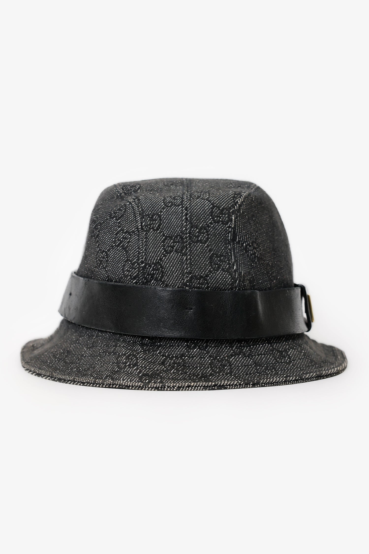 Gucci bucket hat leather trim Gucci Leather-trimmed bucket hat Gucci main image 3