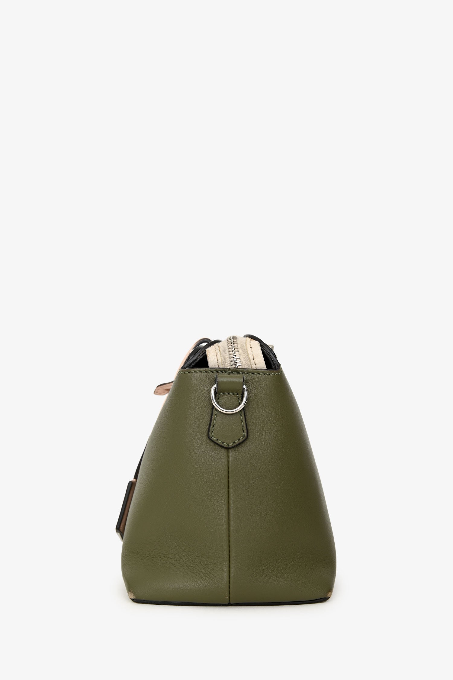 Fendi Olive Green Leather Medium By The Way Crossbody Bag – Lux