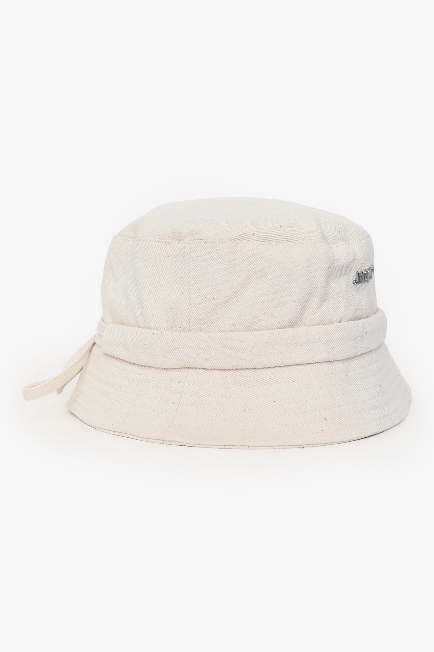 Jacquemus White Cotton 'Le Bob Gadjo' Bucket Hat Size 60 – Lux