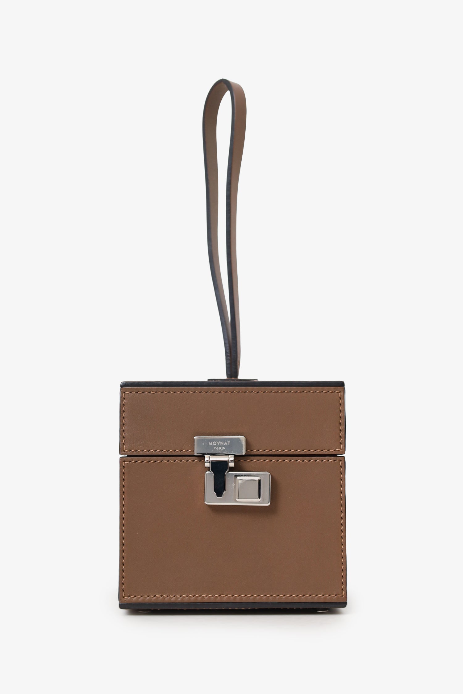 Moynat Brown Leather Mini Vanity Box Bag – Lux Second Chance