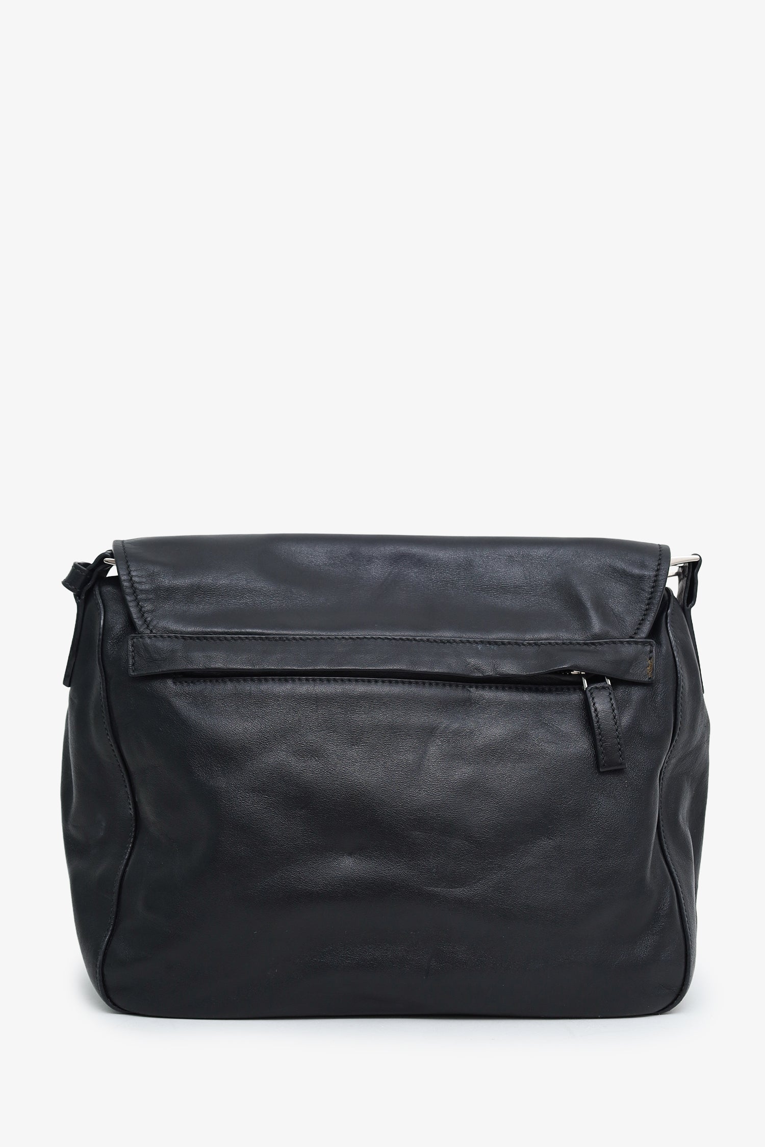 Prada Black Soft Calfskin Leather Messenger Bag – Lux Second Chance Prada Black Soft Calfskin Leather Messenger Bag – Lux Second Chance