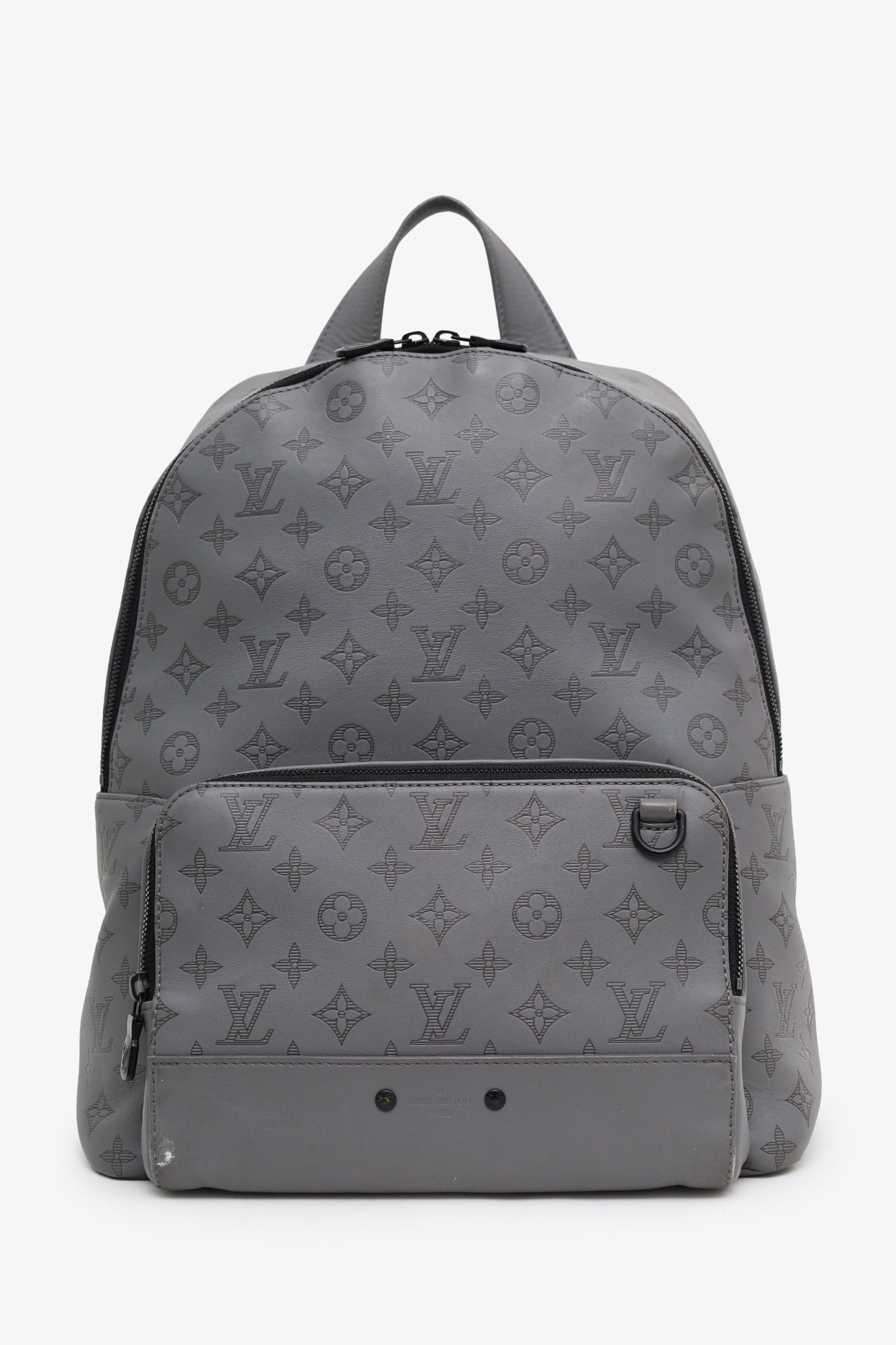 Louis Vuitton Grey Calfskin Monogram Shadow Racer Backpack – Lux Second Chance