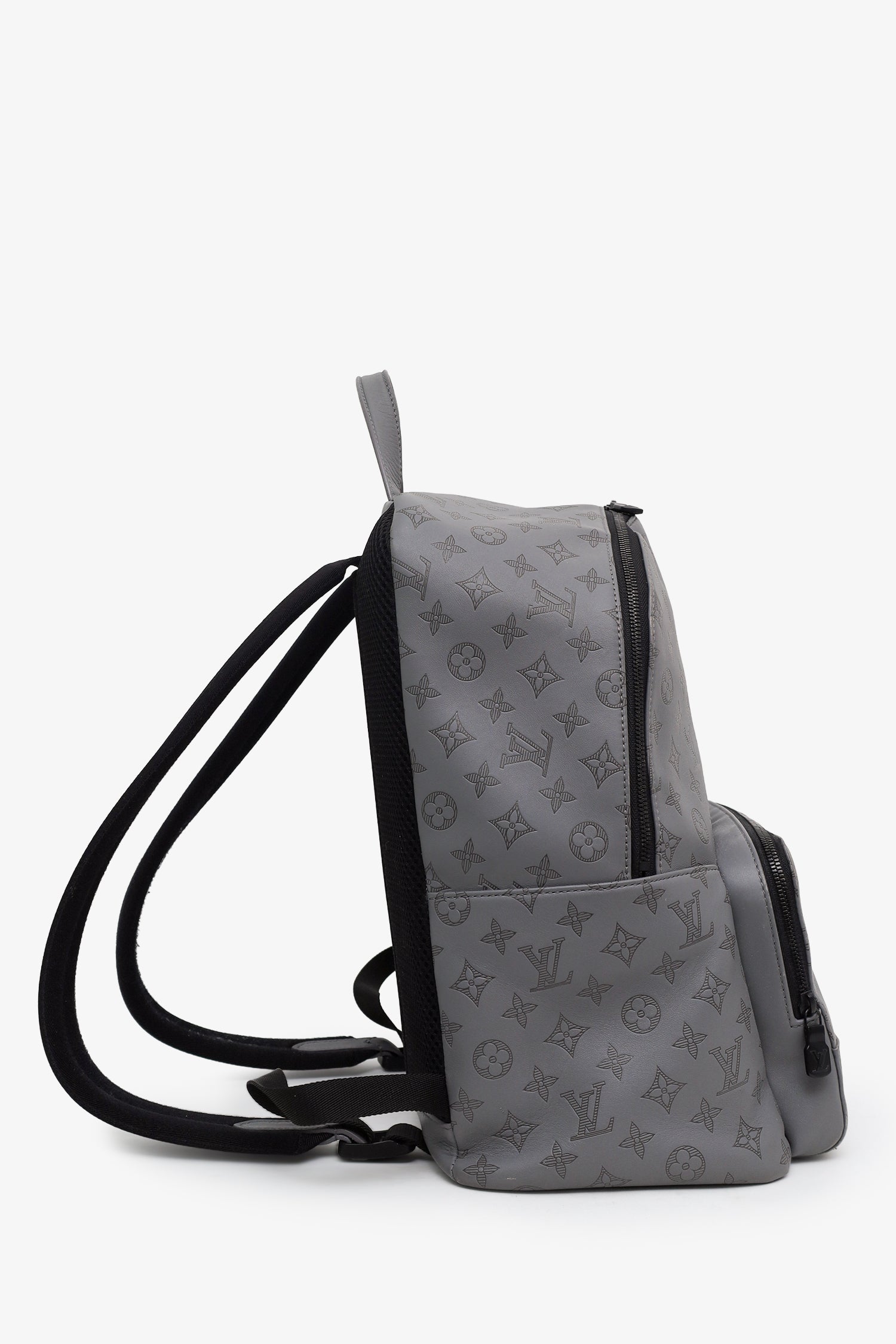 Louis Vuitton Grey Calfskin Monogram Shadow Racer Backpack – Lux Second Chance