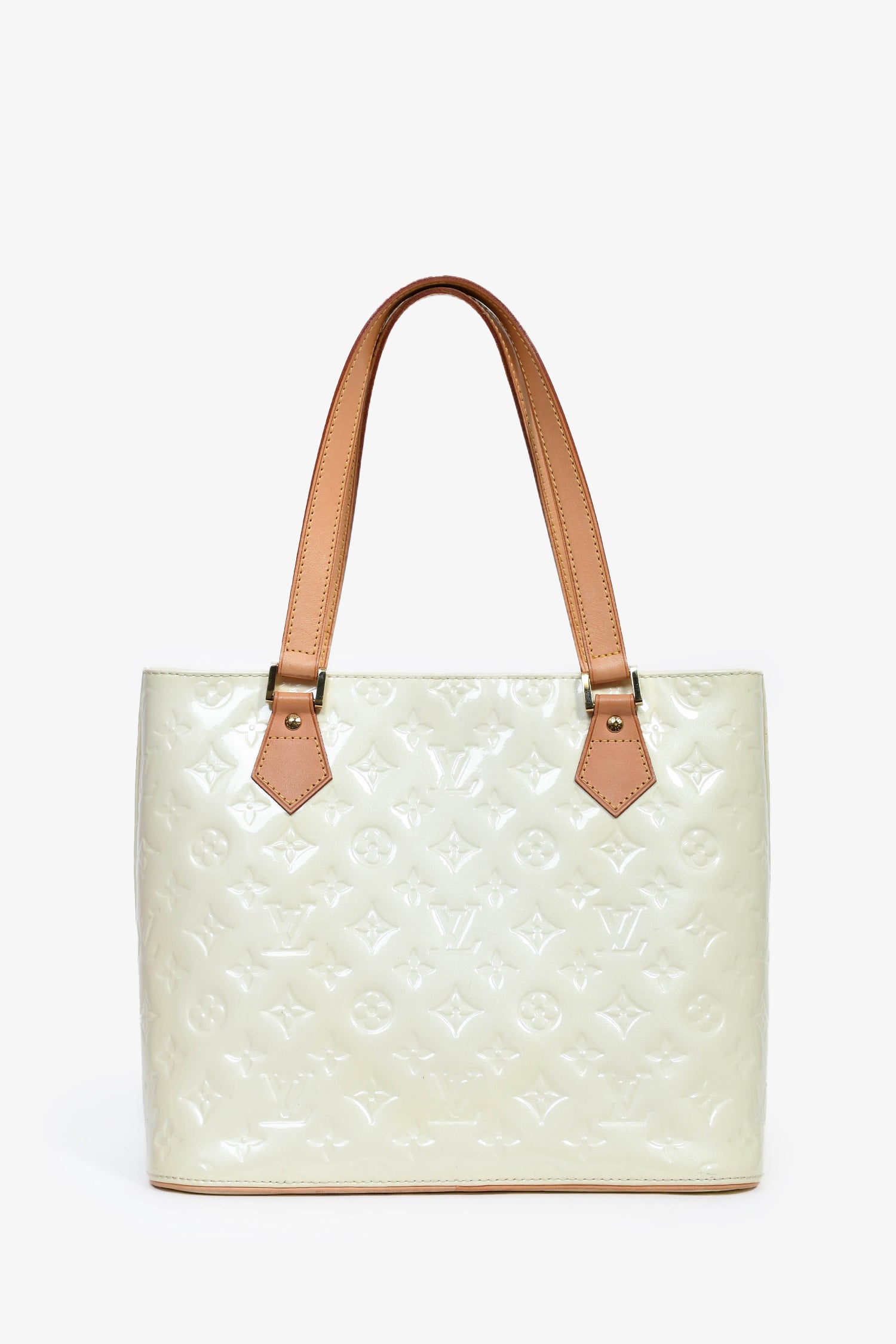 Louis Vuitton 2007 White Vernis Leather Houston Zip Tote – Lux