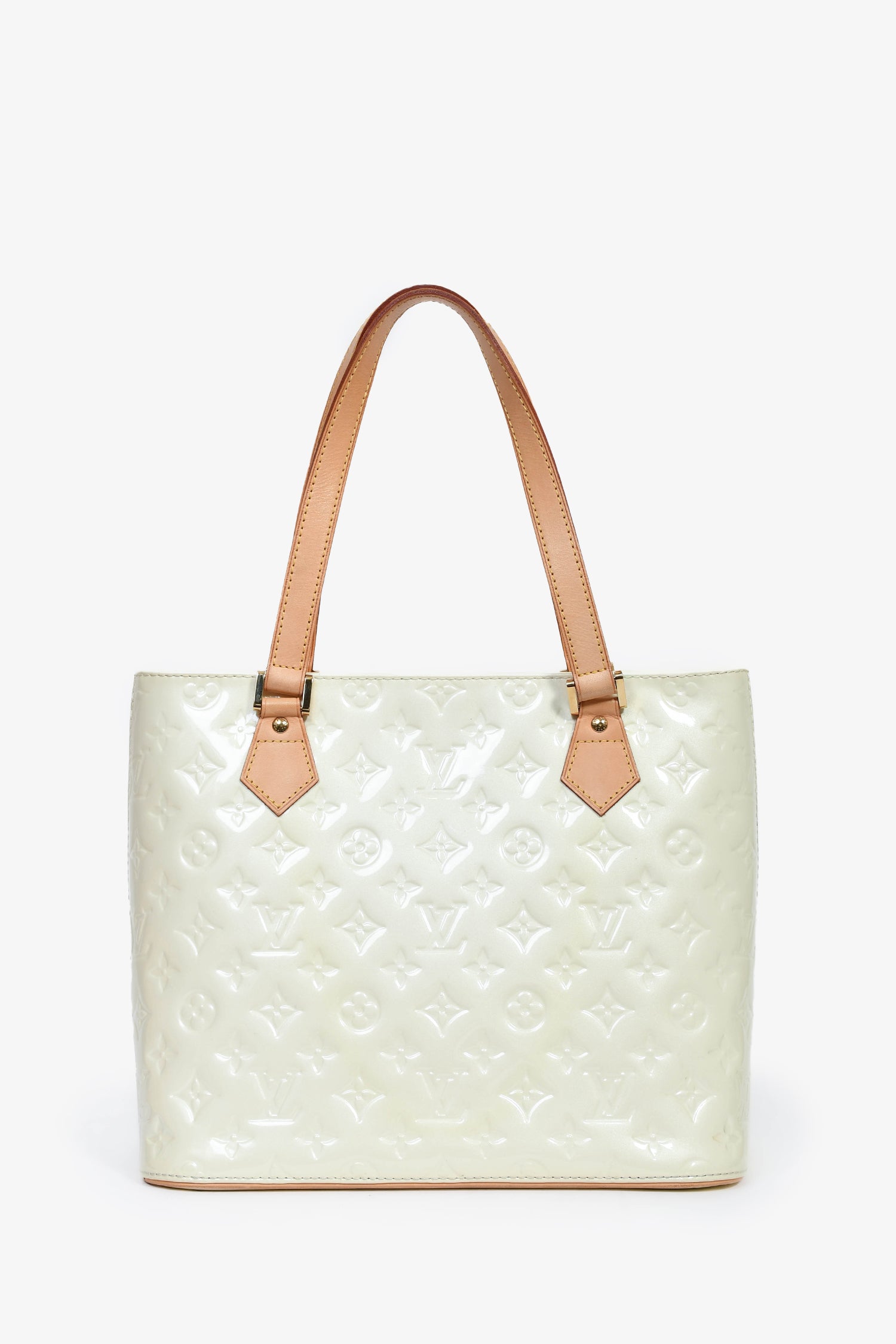 Louis Vuitton 2007 White Vernis Leather Houston Zip Tote – Lux