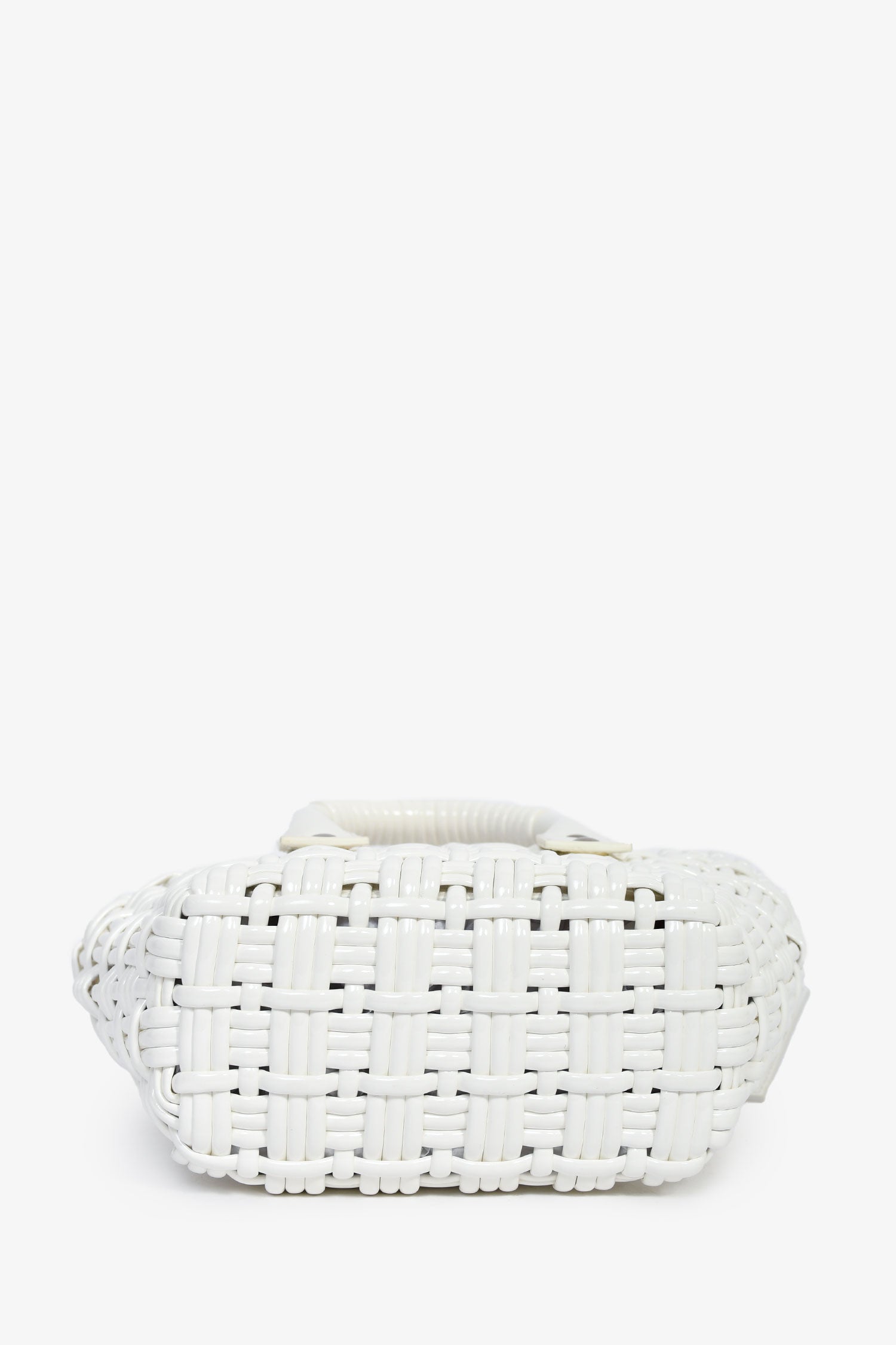 Balenciaga White Patent Woven XXS 'Bistro' Basket Bag – Lux Second