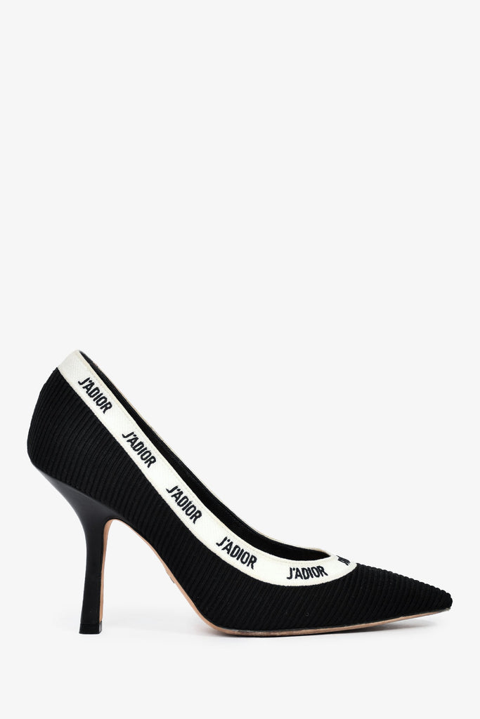 Christian Dior Black Lace 'Capture' Heeled Mules Size 37 – Lux