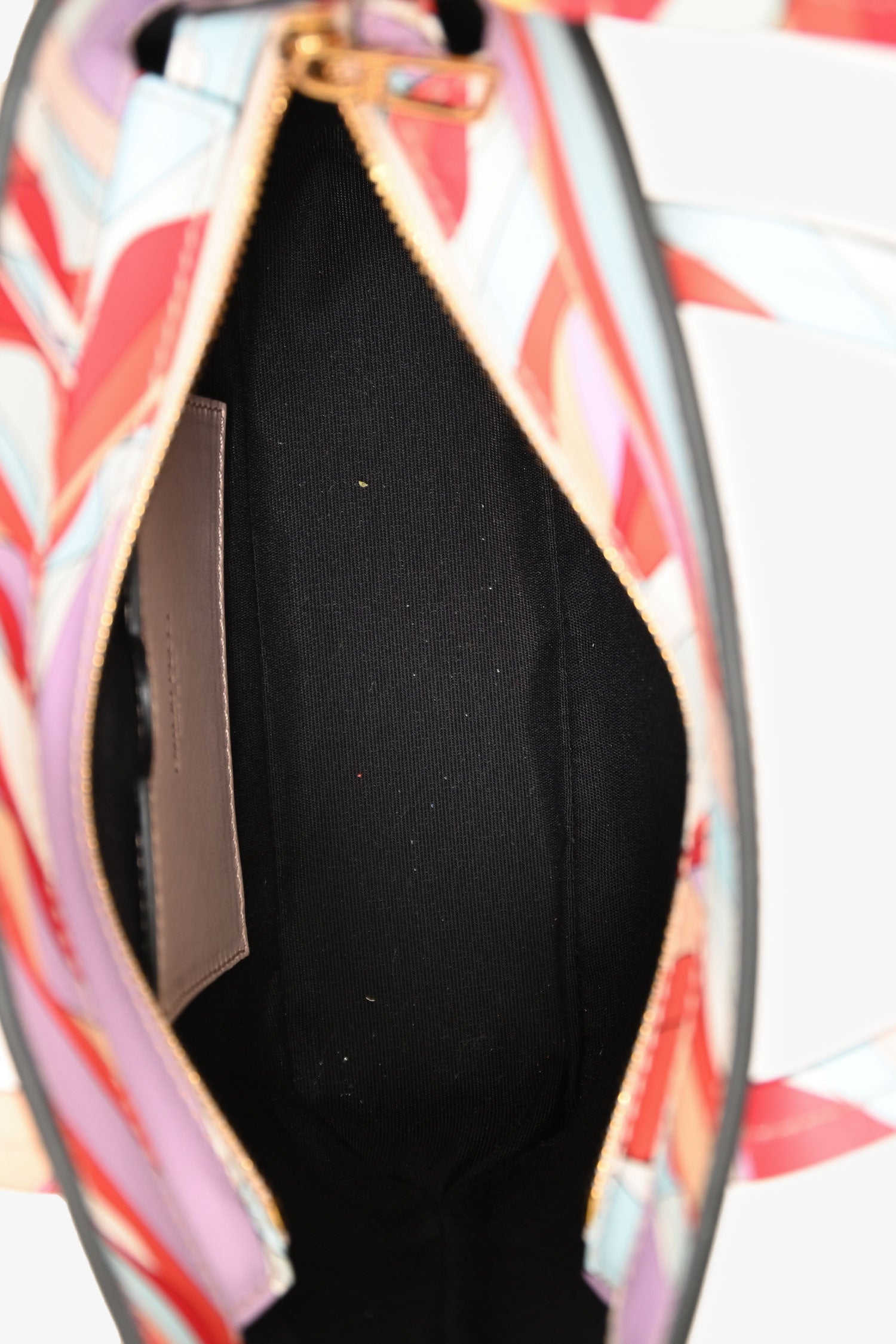 Emilio Pucci Pink Leather 'Pucci Firenze' Mini Top Handle Tote