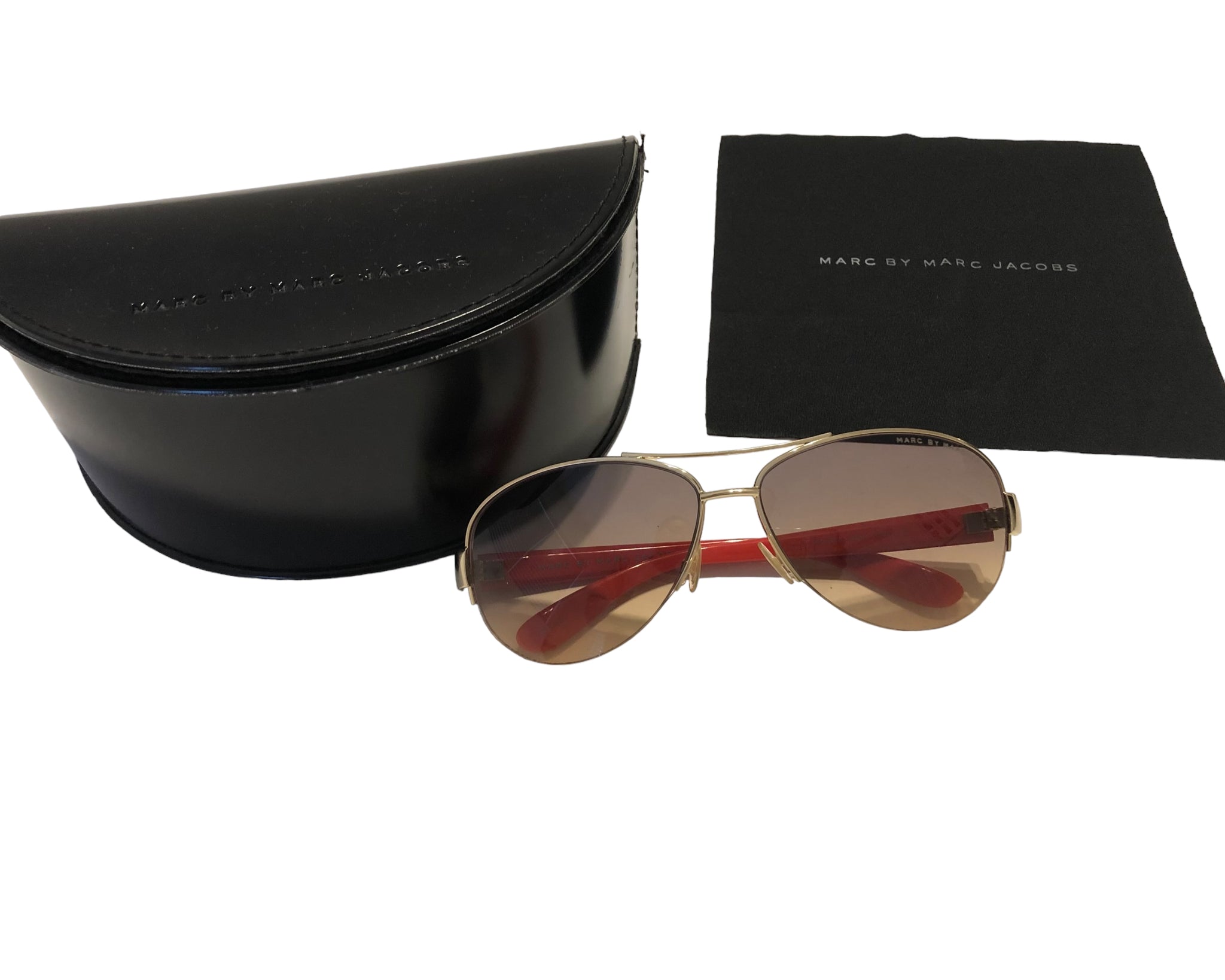 Marc Jacobs Aviators Sunglasses  & Hard Case Amazon.com: Marc Jacobs Unisex Sunglasses, 807/9o Black, 61  main image 2