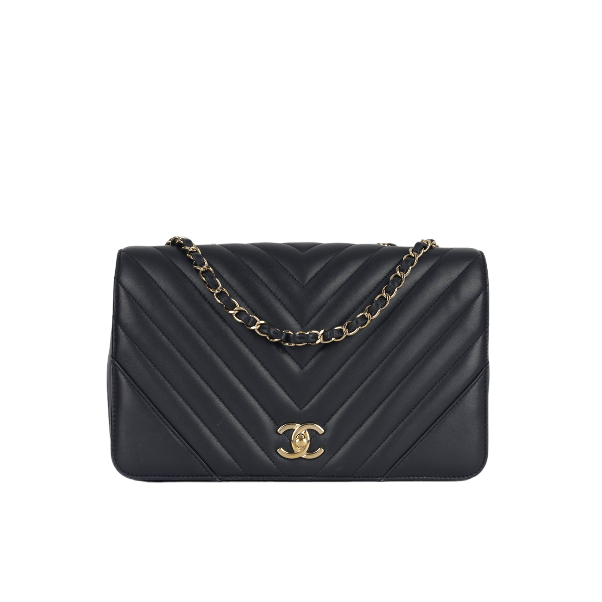 Chanel Large Chevron Statement Flap Bag – Lux Second Chance