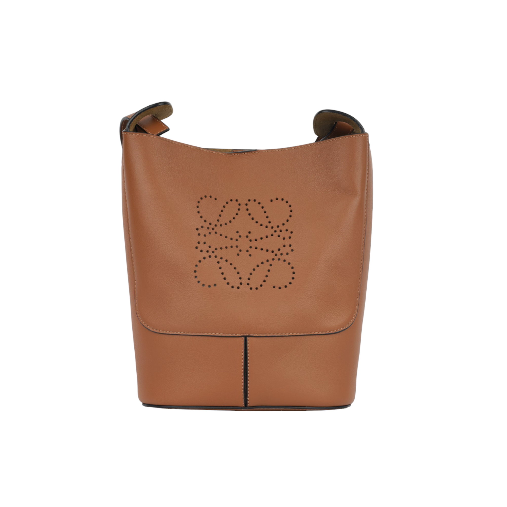 Loewe Gate Anagram Perforated Bucket Bag - Brown Bucket Bags