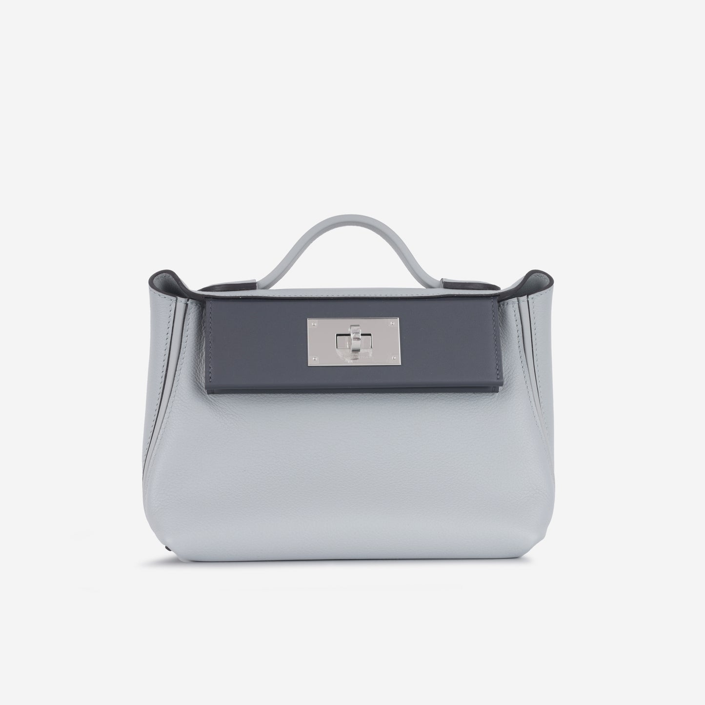 Hermès Hermes - 24/24 - 21 - Bleu Glacier Evercolor / Ardoise