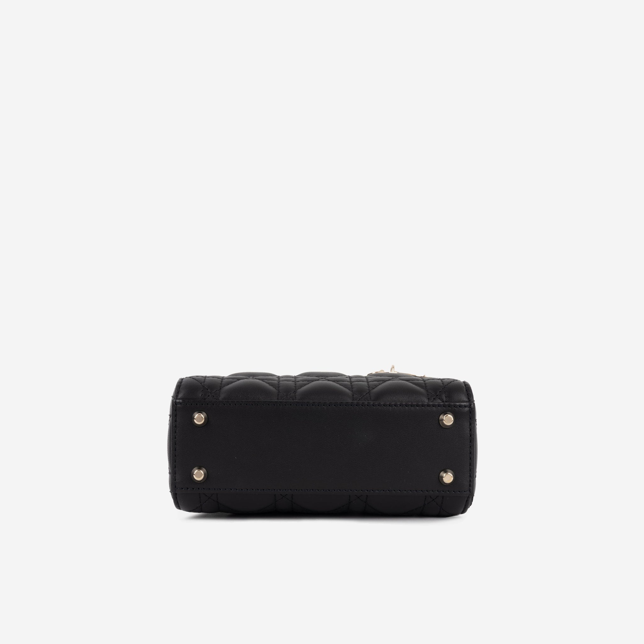 Dior Mini Lady Dior - Black Lambskin | Champagne Gold  display picture 1