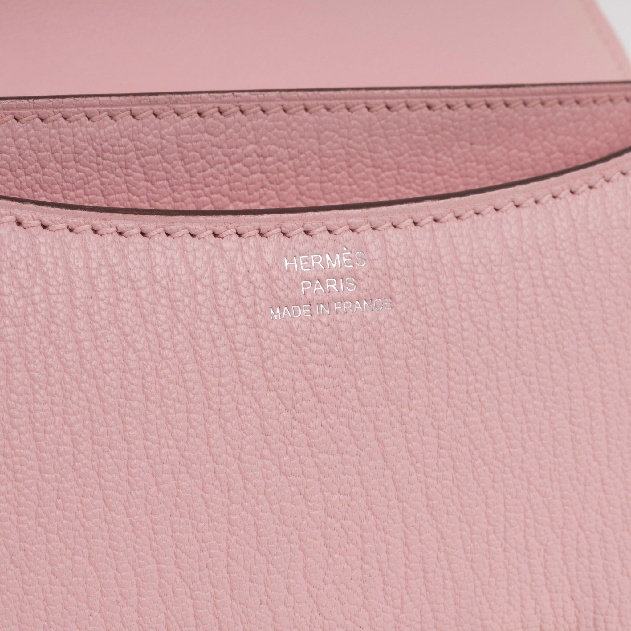 Hermès Constance 18 - Rose Sakura Chevre Mysore | Palladium