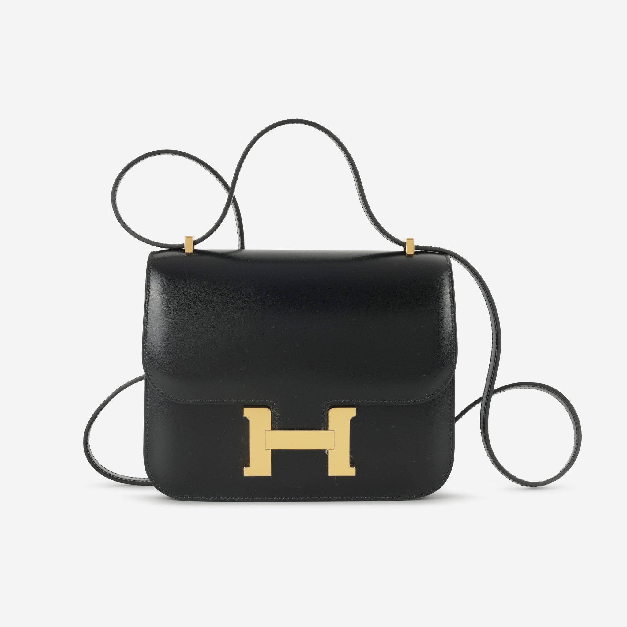 Hermès Constance 18 - Black Box Calf | Gold Hardware – Lux Second