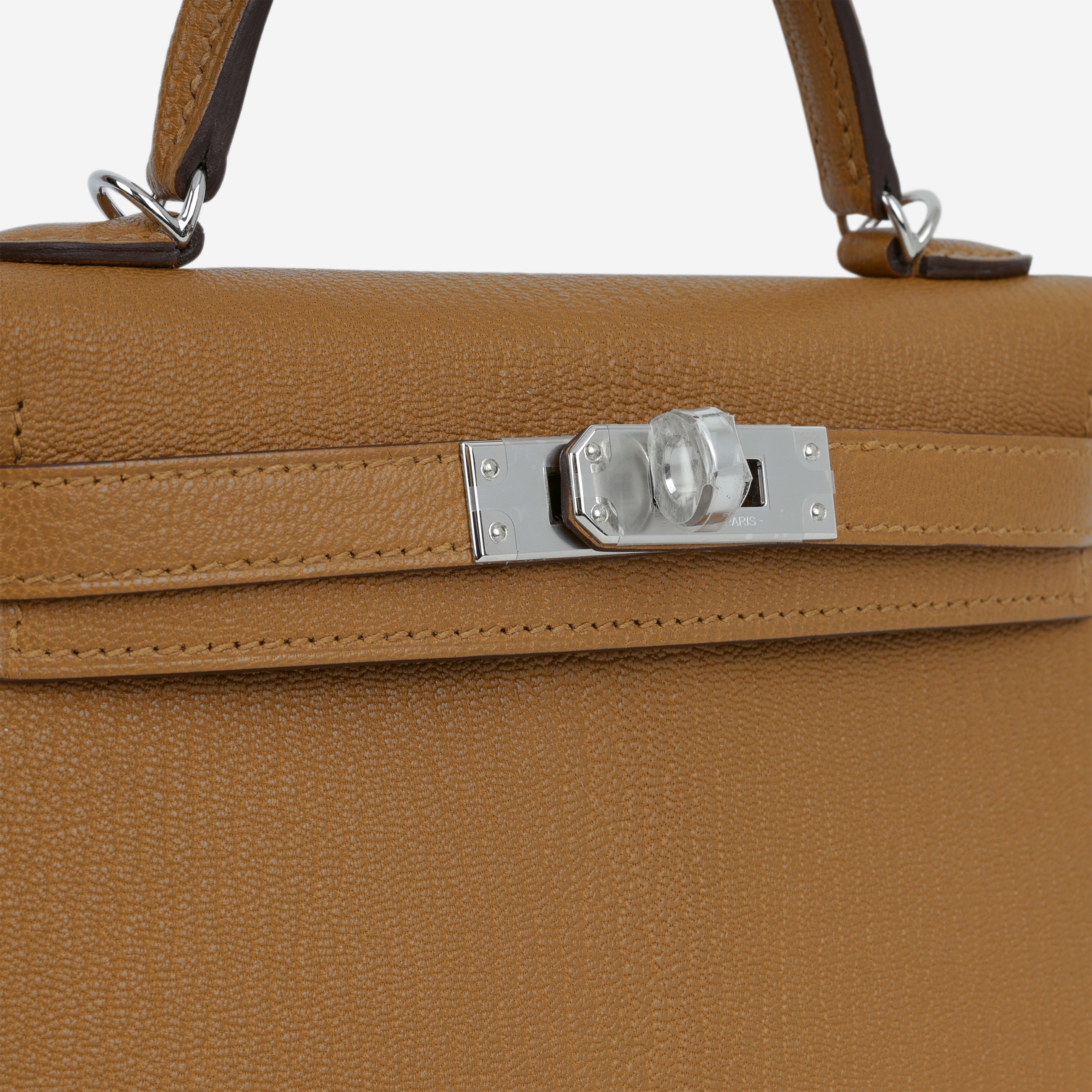 Hermès Verso Mini Kelly - Caramel Chevre / Cacao Interior | Palladium ...