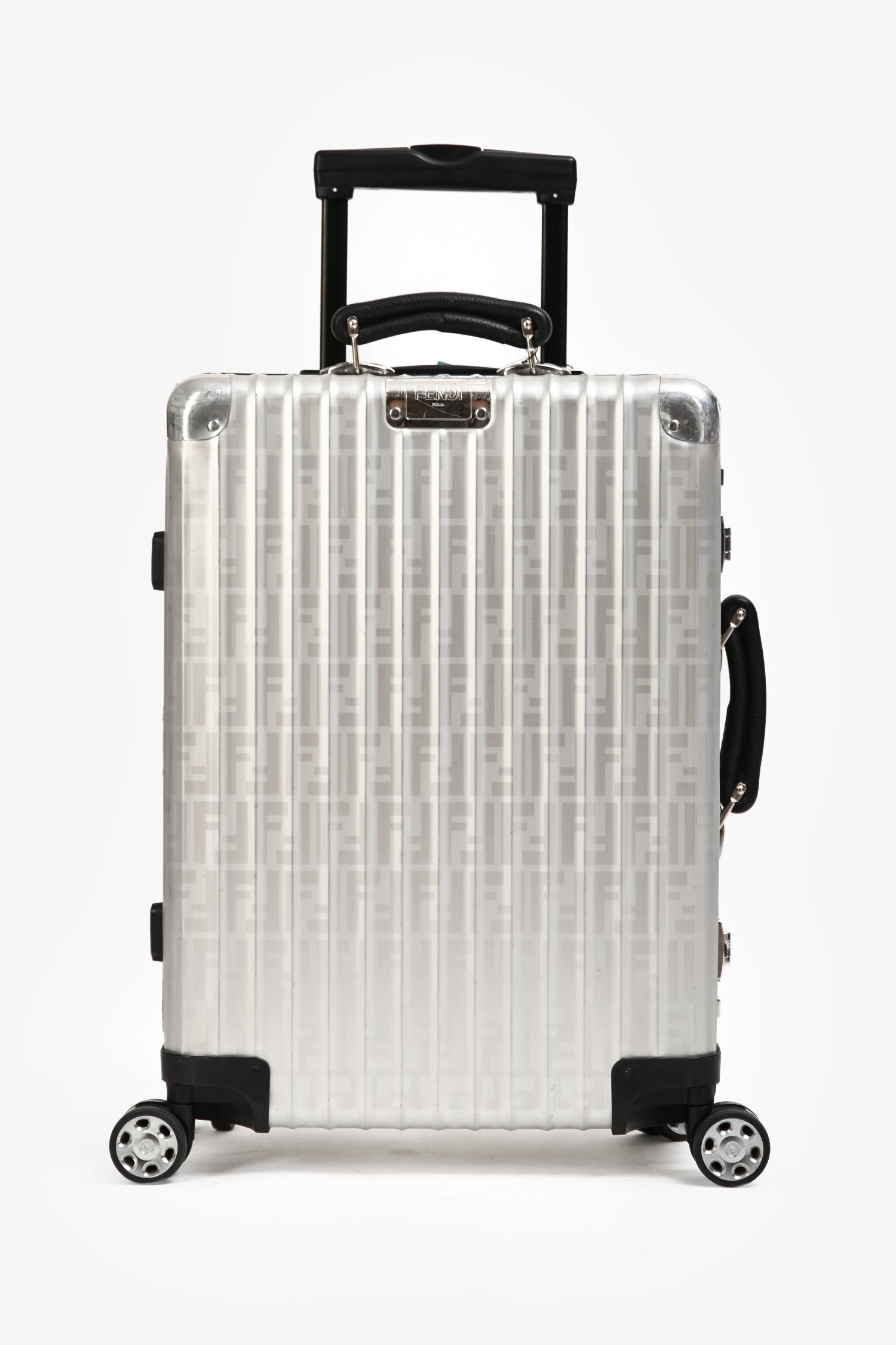 Fendi x Rimowa Limited Edition Silver Aluminium FF Monogram