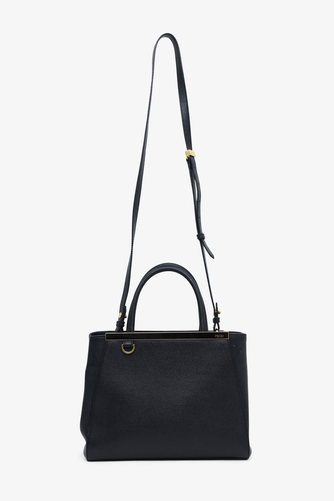 Fendi Black Leather Small 2Jours Bag with Strap – Lux Second Chance