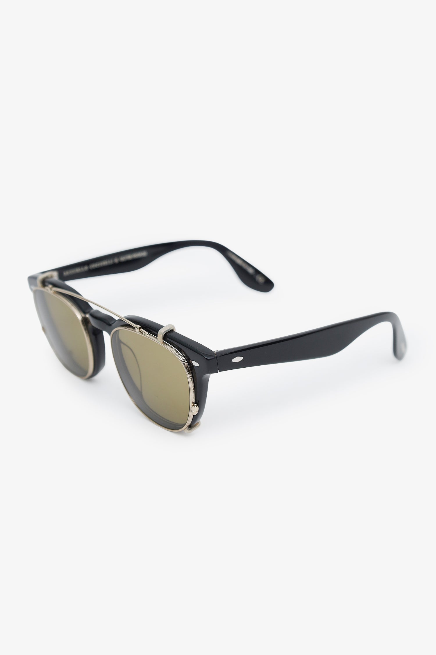 Brunello Cucinelli x Oliver Peoples Black Round Sunglasses – Lux