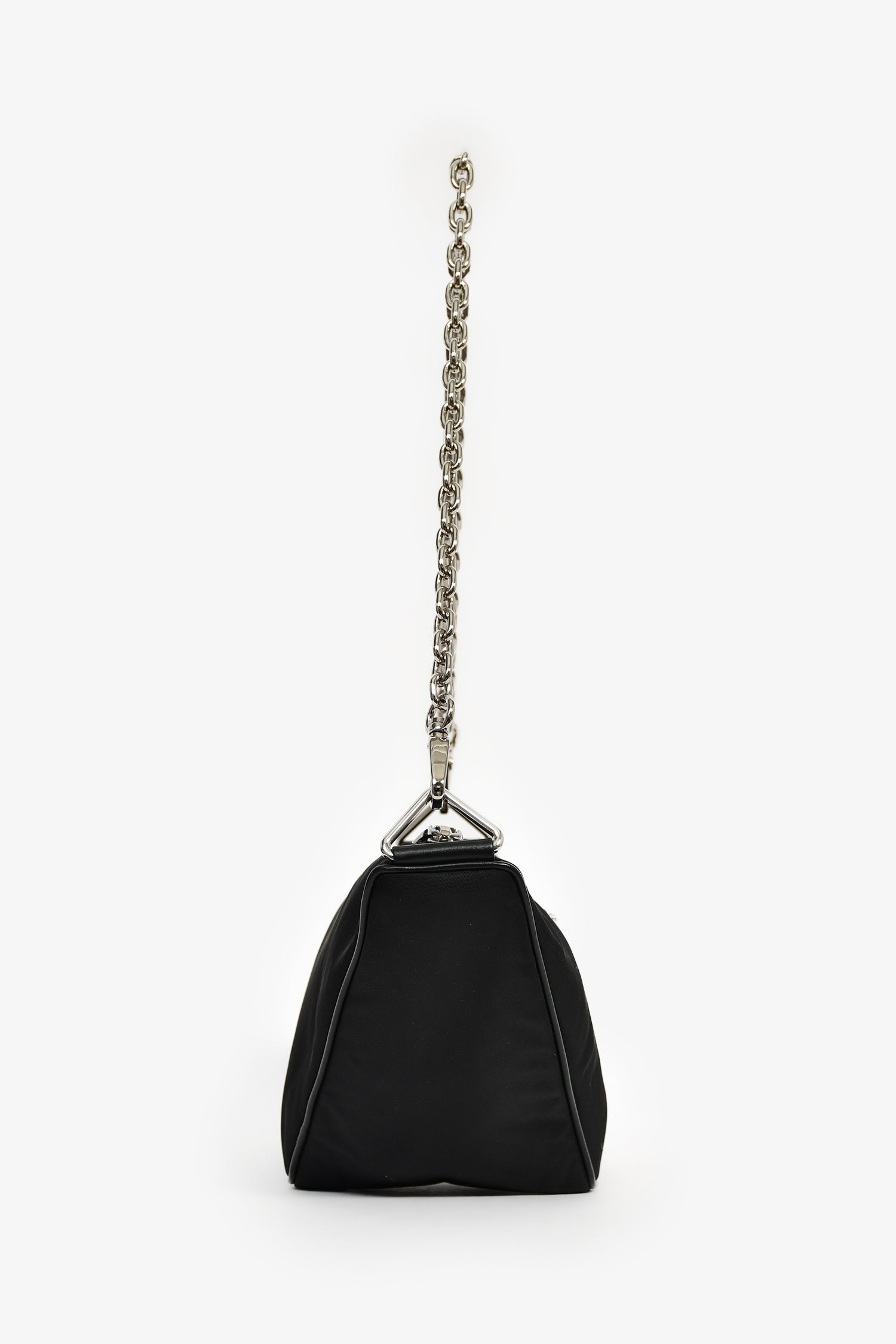 Prada Black Nylon 2005 Re-Edition Crossbody Triangle Shape – Lux
