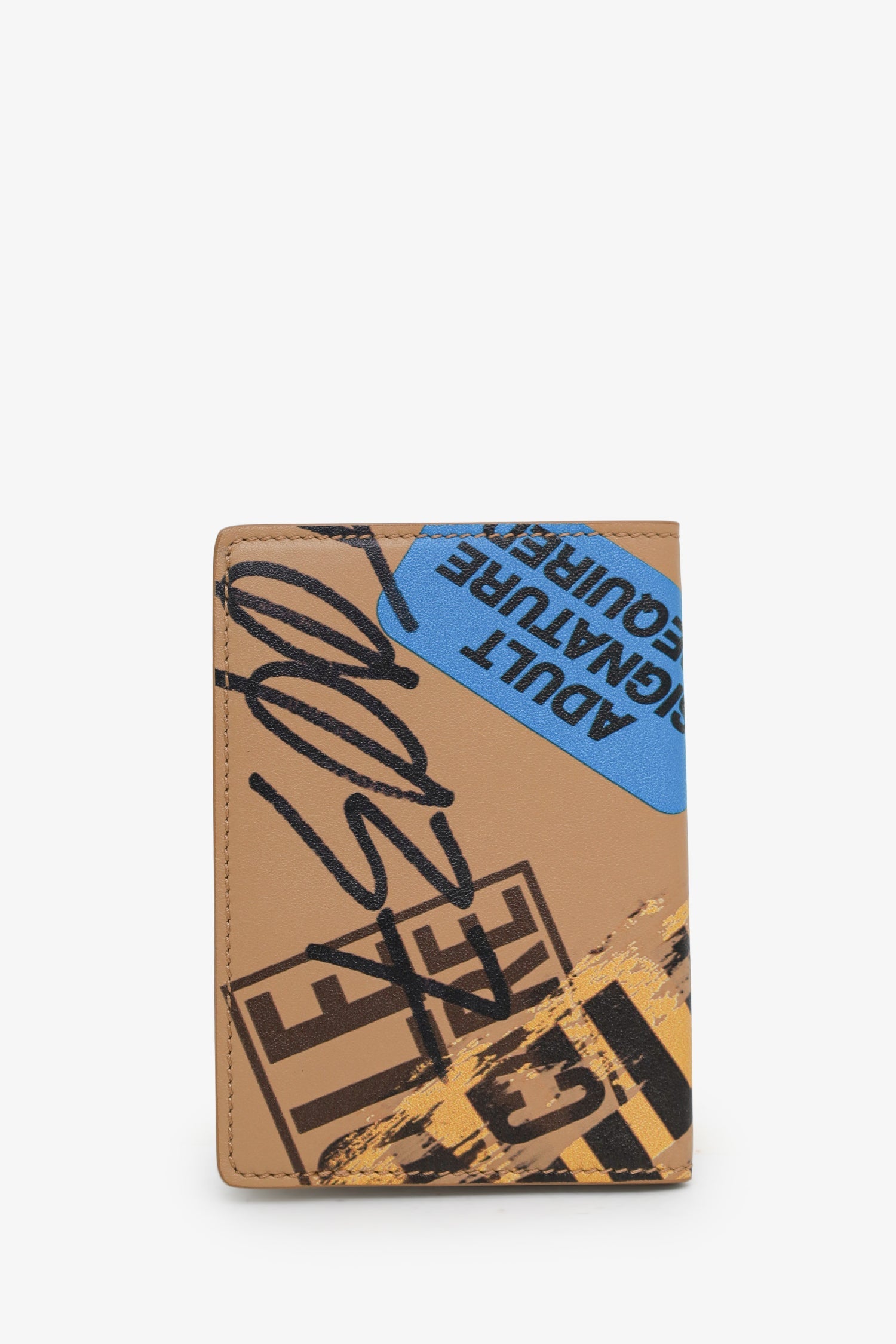 Moschino Beige Graffiti Passport Holder – Lux Second Chance
