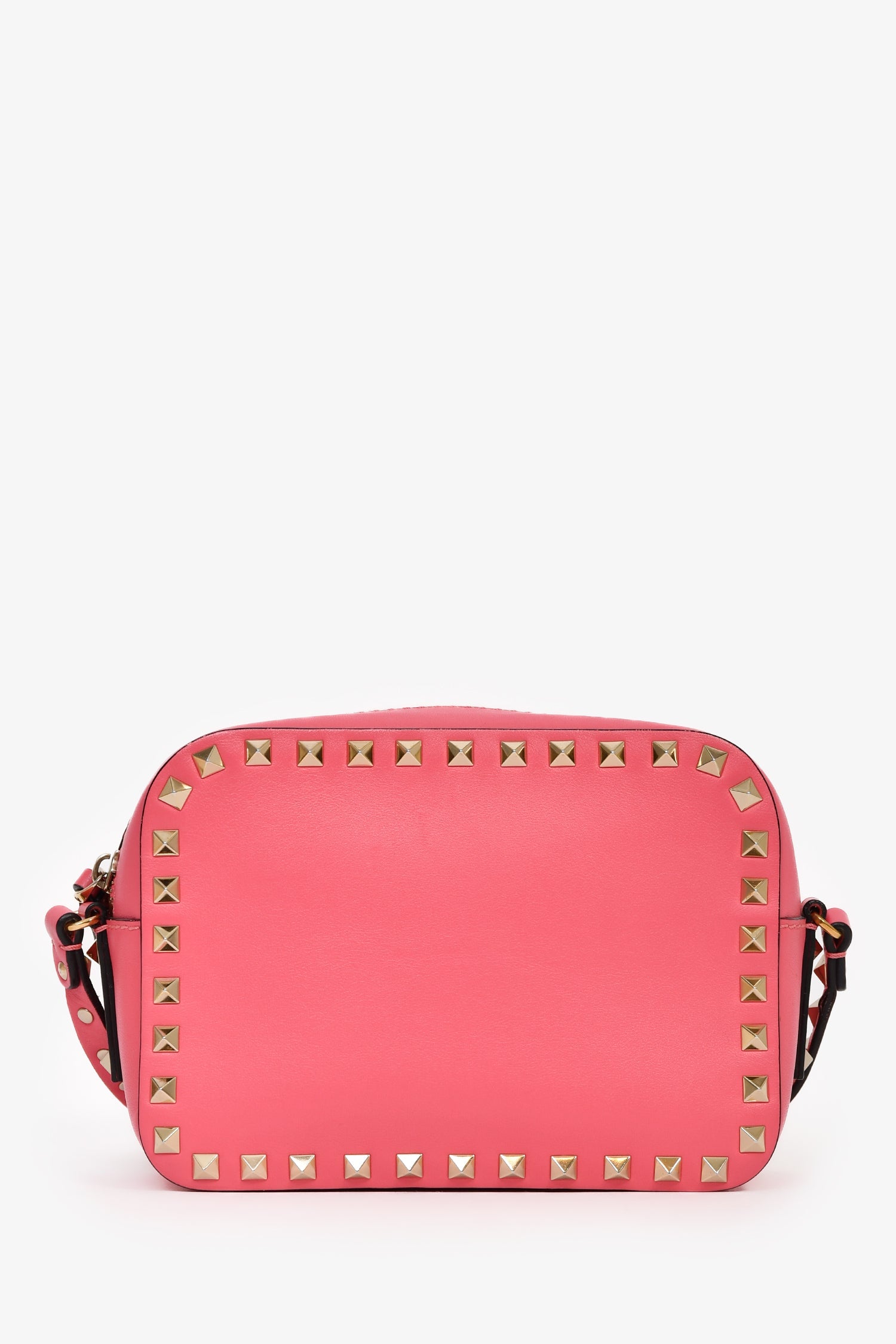 Valentino Pink Leather Rockstud Camera Bag – Lux Second Chance