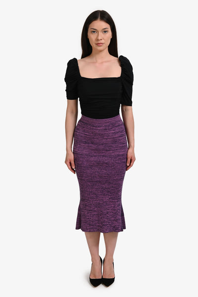 Stella McCartney Purple Cotton Midi Skirt Size 38 – Lux Second Chance