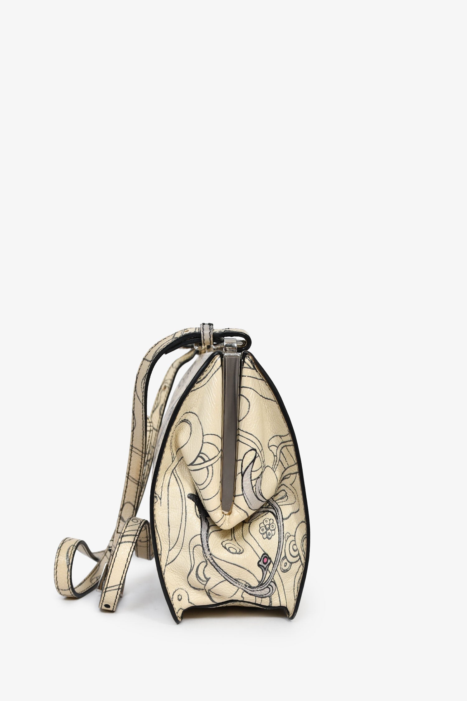 Prada x James Jean Glace Cream Calfskin Rabbit Print Bag – Lux